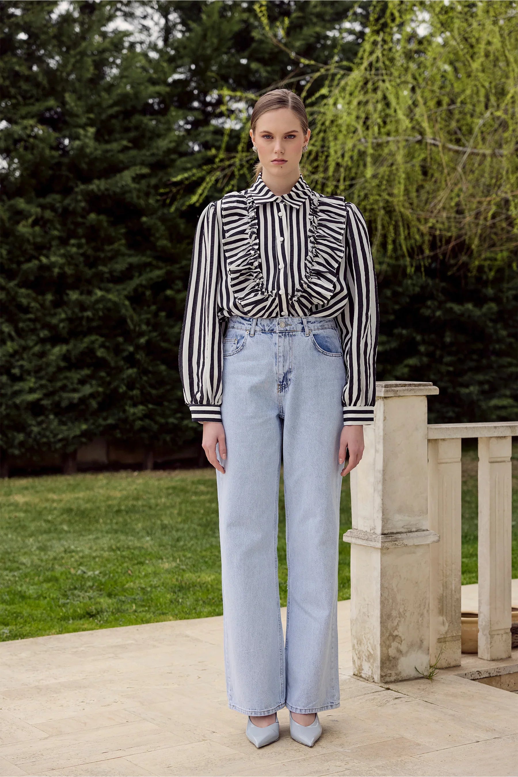 Luce Palazzo Denim Pantolon - Sümeyye Kaçmaz