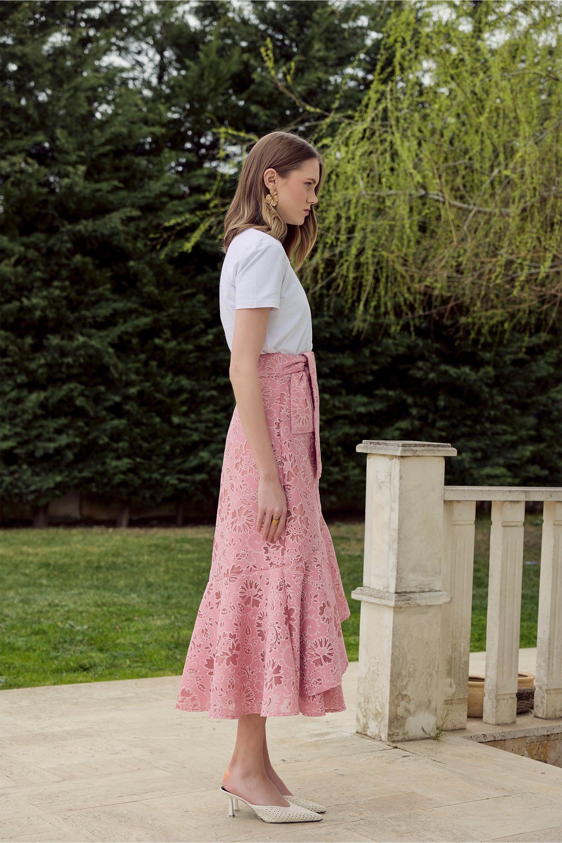 Fiorella Skirt -Pink