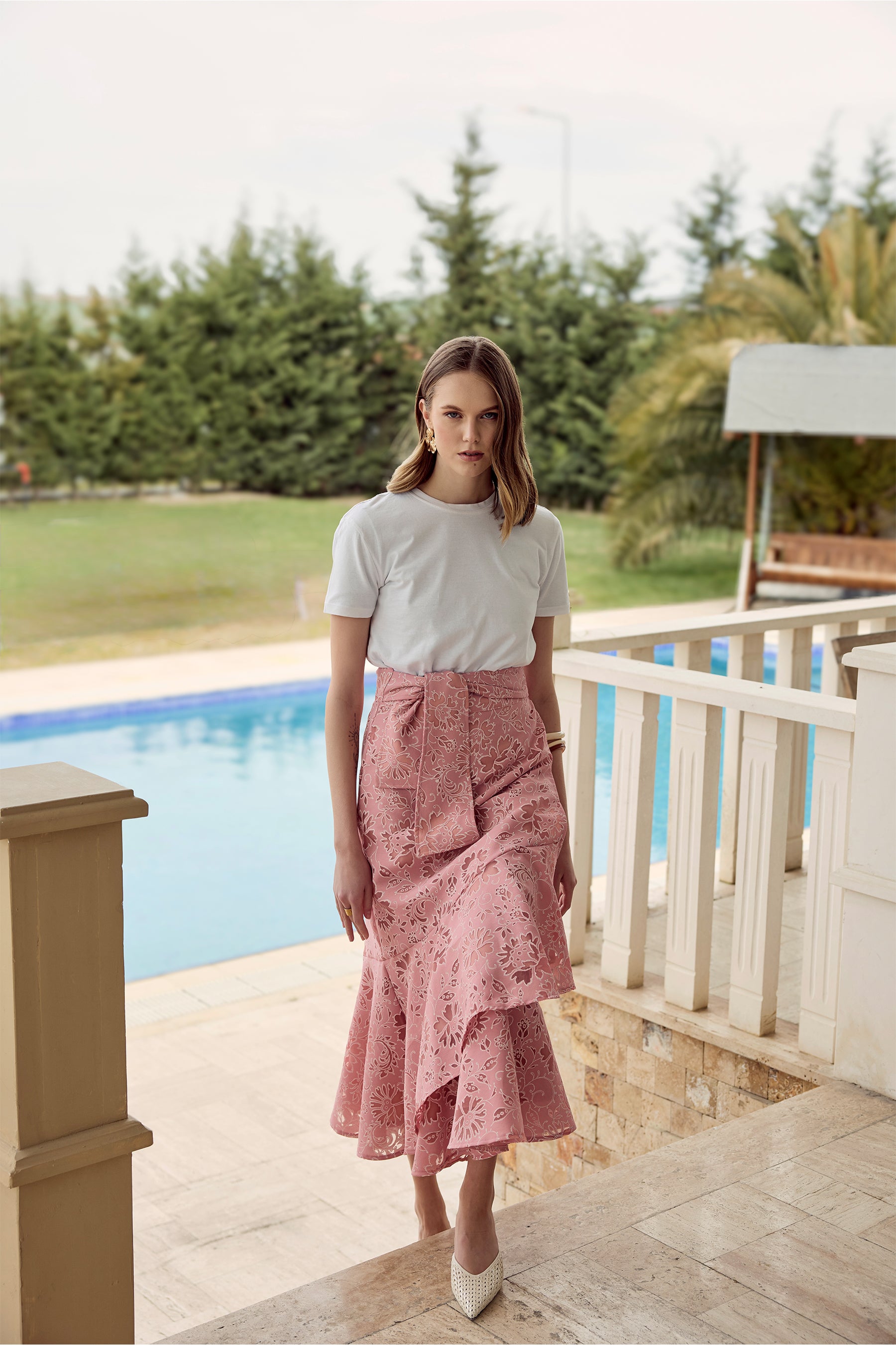 Fiorella Skirt -Pink