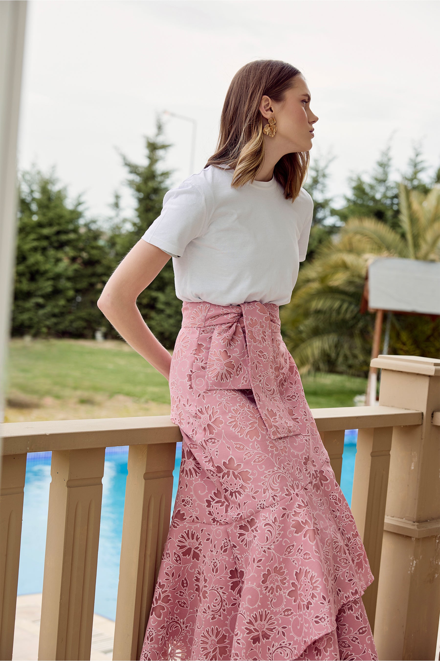 Fiorella Skirt -Pink