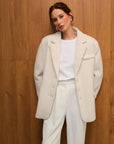 Allure Yün Blazer - Ceket Ekru - Sümeyye Kaçmaz