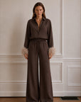 Mary Linen Set - Coffee