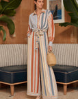 Cécilia Vual Striped Pants Shirt Set
