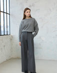Palazzo Pantolon - Antrasit - Sümeyye Kaçmaz
