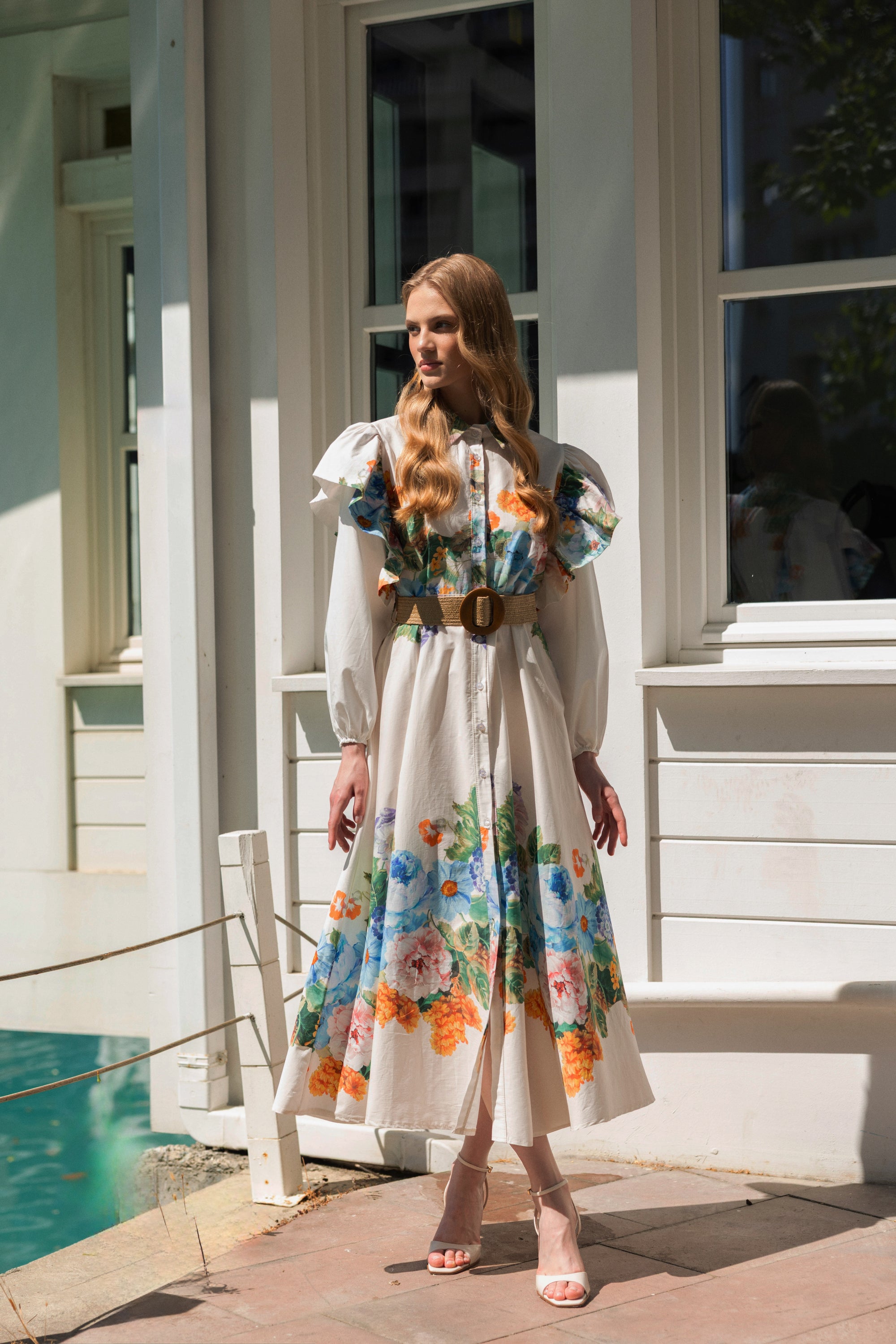 Camellia Poplin Elbise - Sümeyye Kaçmaz