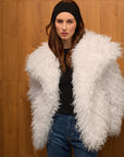 Frost Kürk Ceket - Beyaz - Sümeyye Kaçmaz