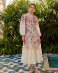Rose Linen Dress - Beige