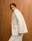 Allure Yün Blazer - Ceket Ekru - Sümeyye Kaçmaz