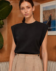 Vatkalı Pamuklu Yumuşak Kumaş Kolsuz Tshirt