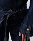 Moore Dik Yaka Denim Ceket - Sümeyye Kaçmaz