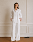 Mary Linen Set - White