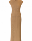Lailà Triko Etek Bluz Takım-Bronz