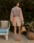 Cécilia Vual Striped Shorts and Shirt Set