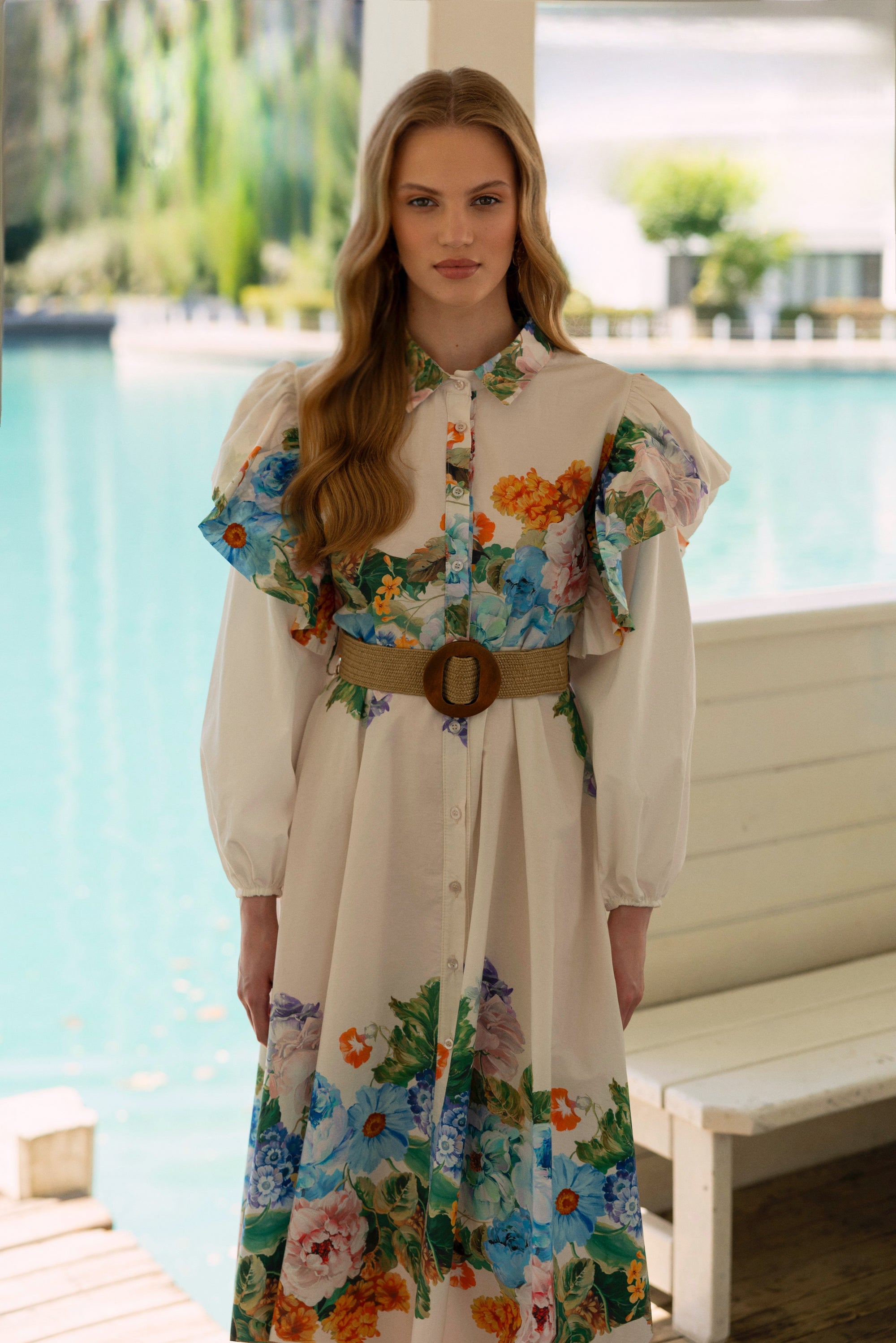 Camellia Poplin Elbise - Sümeyye Kaçmaz