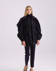 Noa Kaşmir Kaban- Siyah - Sümeyye Kaçmaz