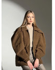 Noa Kaşmir Kaban- Kahverengi - Sümeyye Kaçmaz