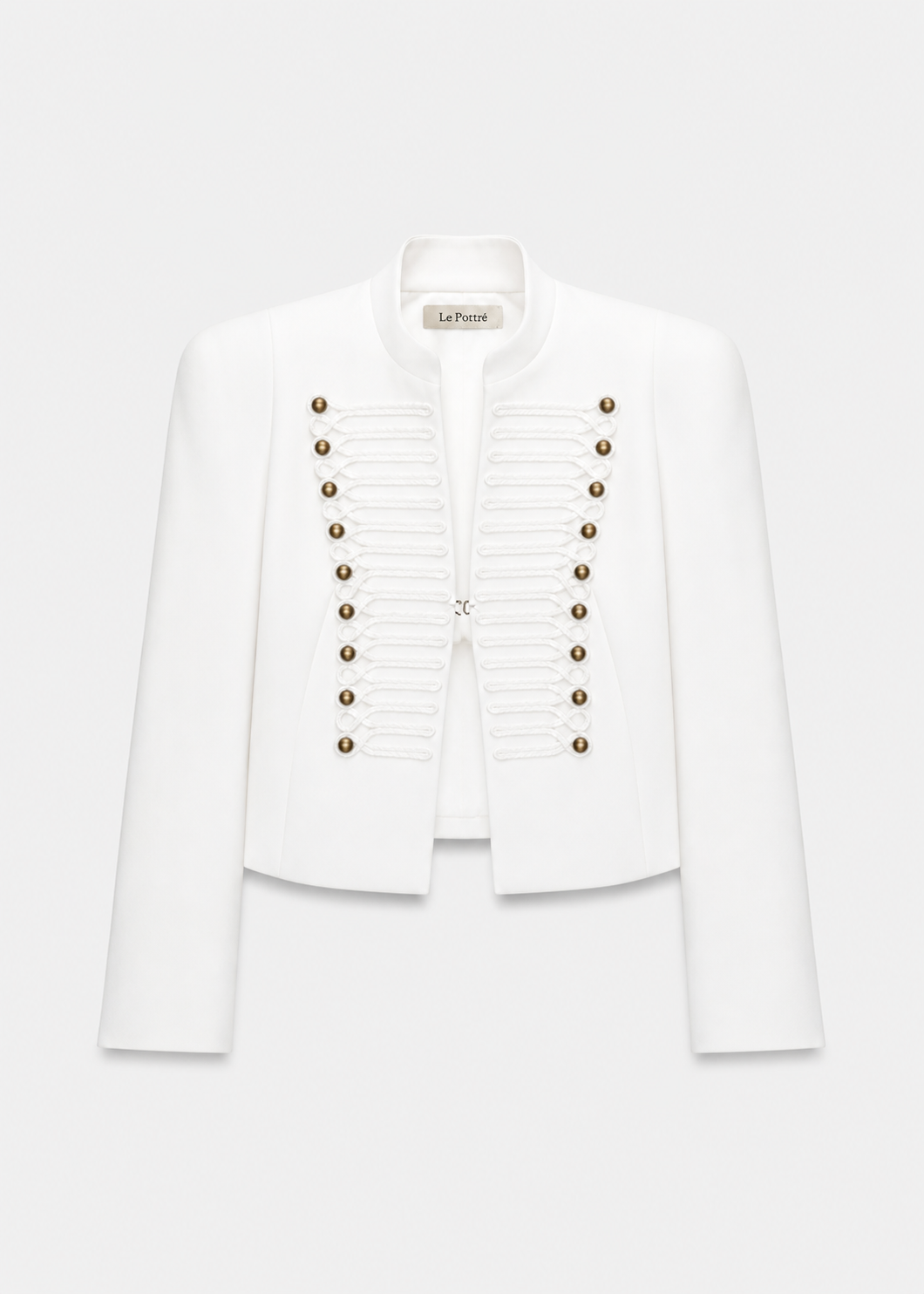 Napoleon Button Jacket - White – Sümeyye Kaçmaz