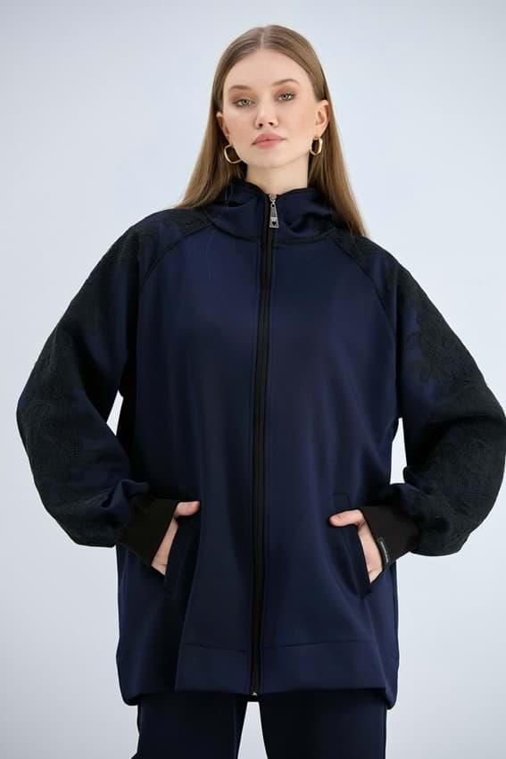 LACE BOMBER EŞOFMAN TAKIMI - LACİVERT