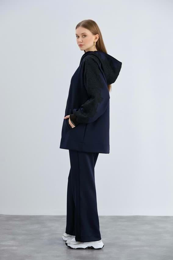 LACE BOMBER EŞOFMAN TAKIMI - LACİVERT