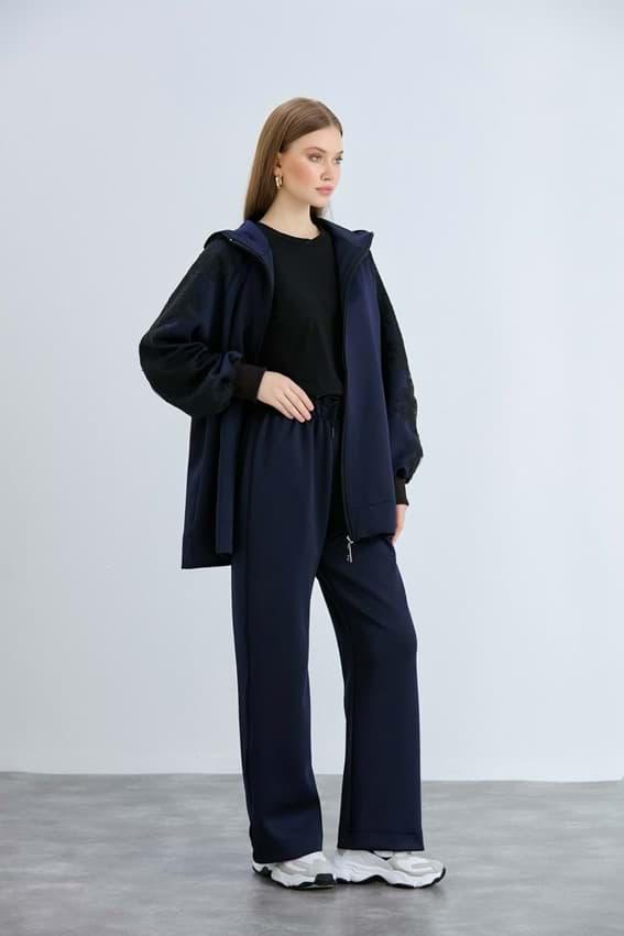 LACE BOMBER EŞOFMAN TAKIMI - LACİVERT