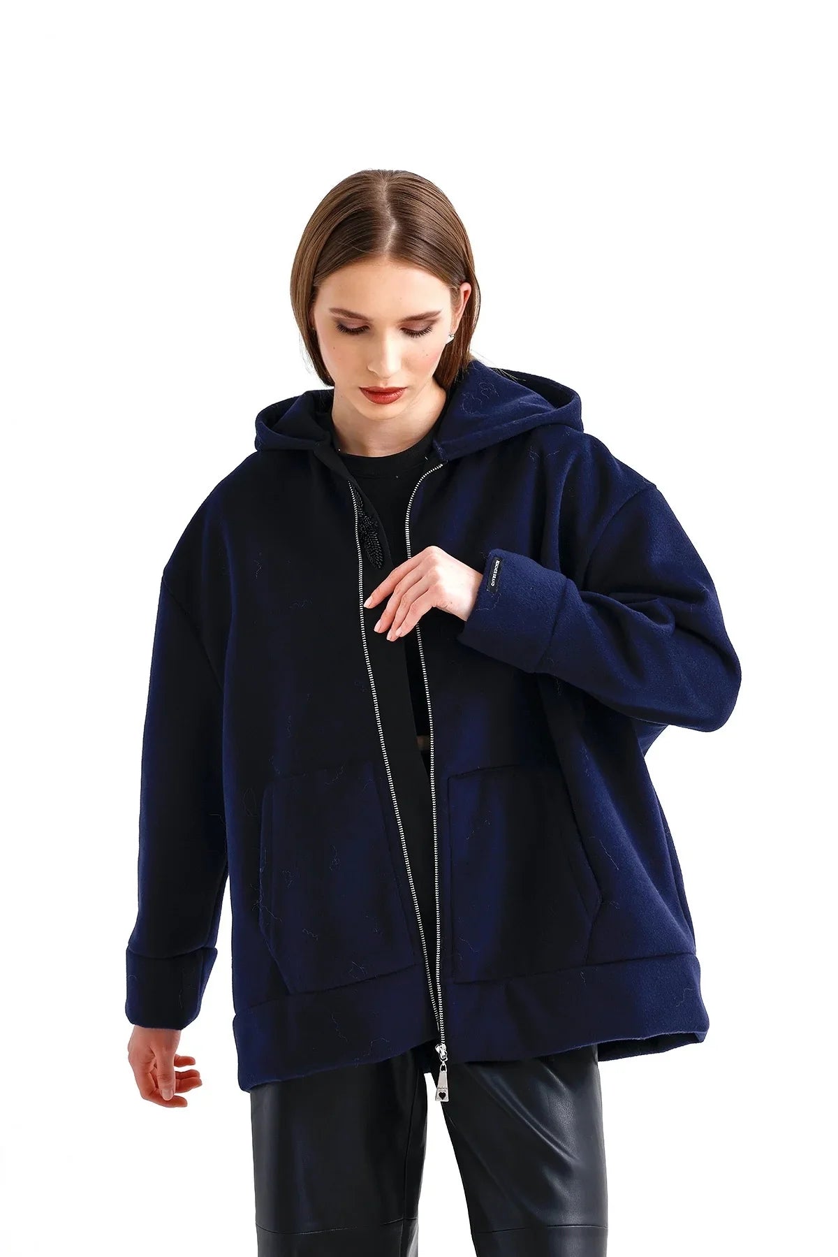 BELLE CASHMERE KABAN - LACİVERT