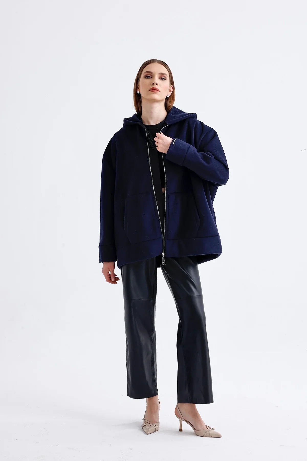BELLE CASHMERE KABAN - LACİVERT