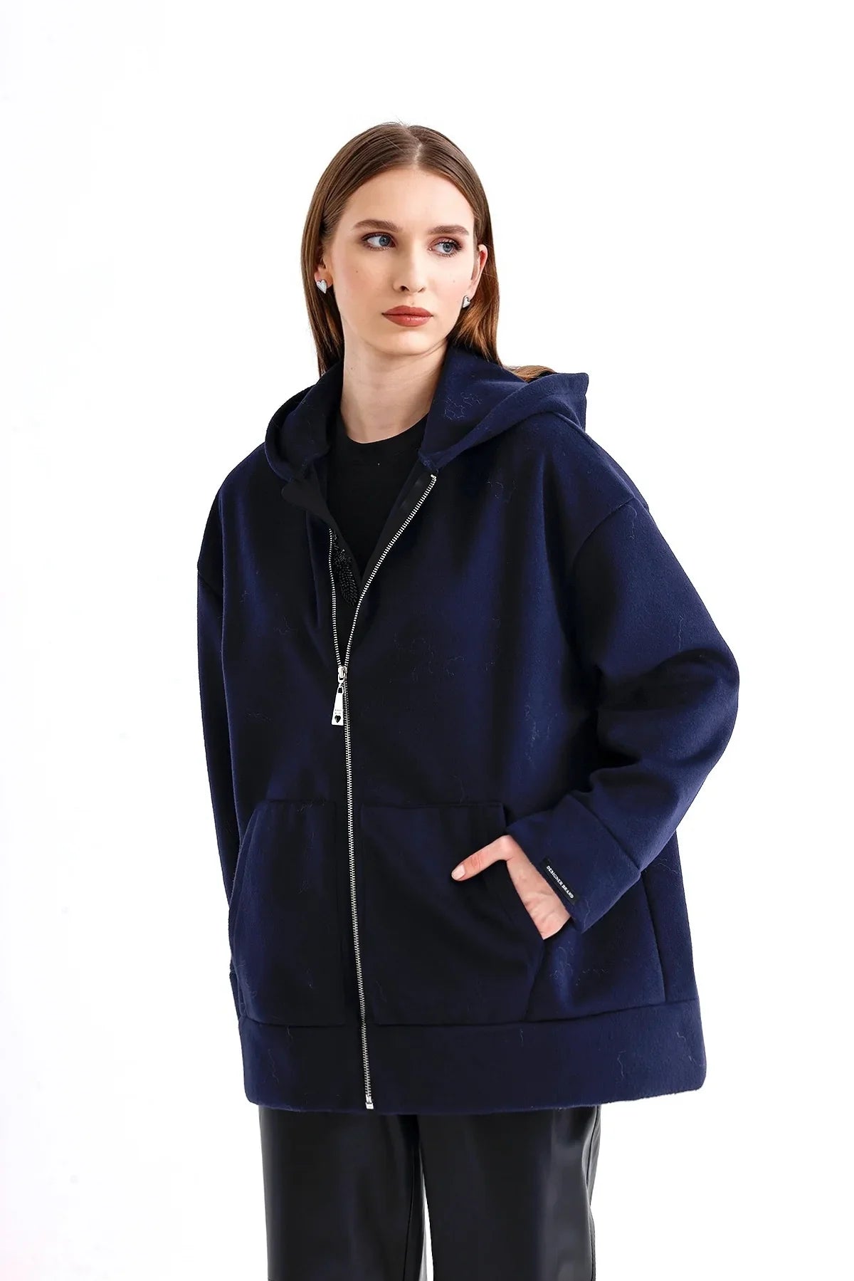 BELLE CASHMERE KABAN - LACİVERT