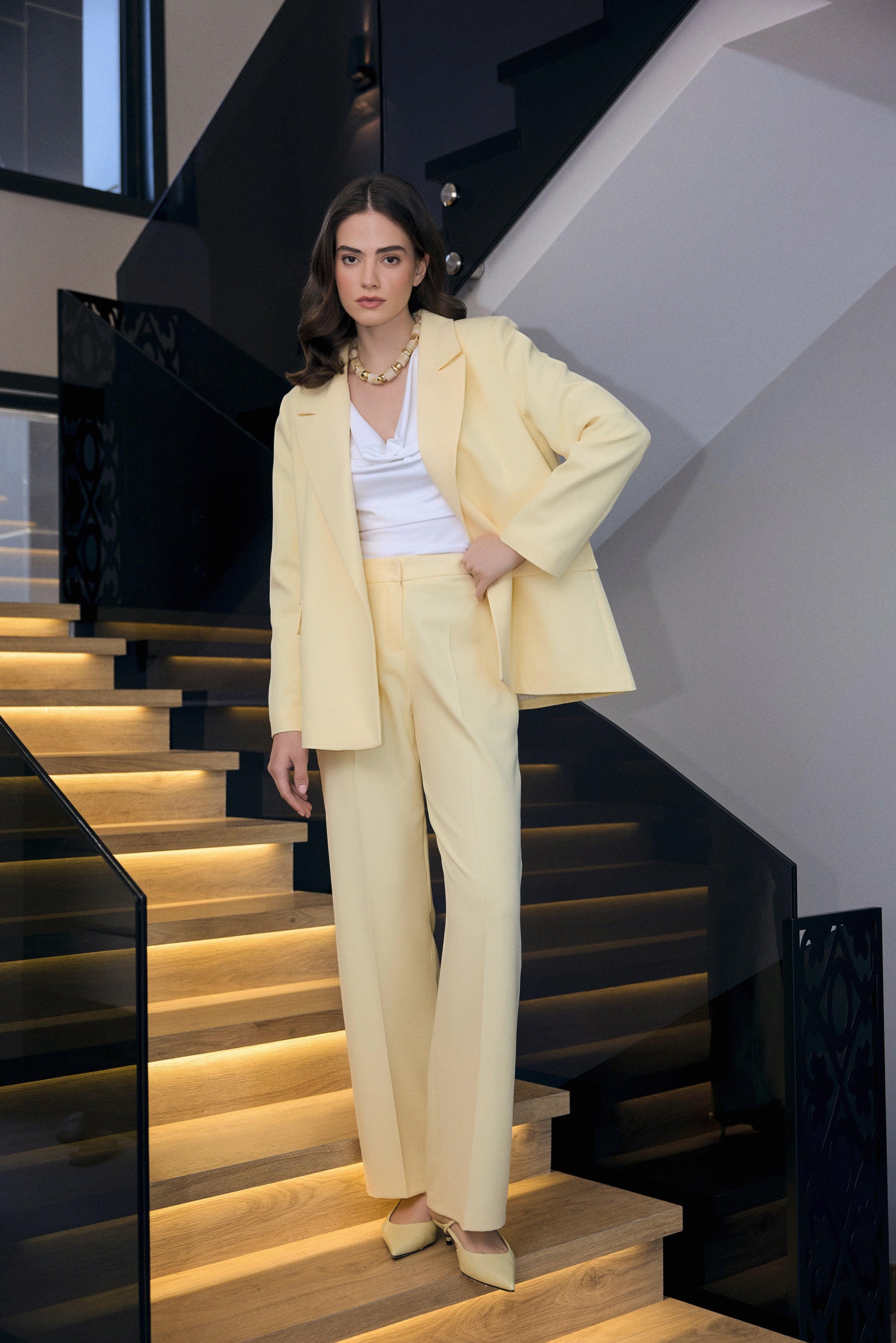 Alba Ceket Takım - Butteryellow - Sümeyye Kaçmaz