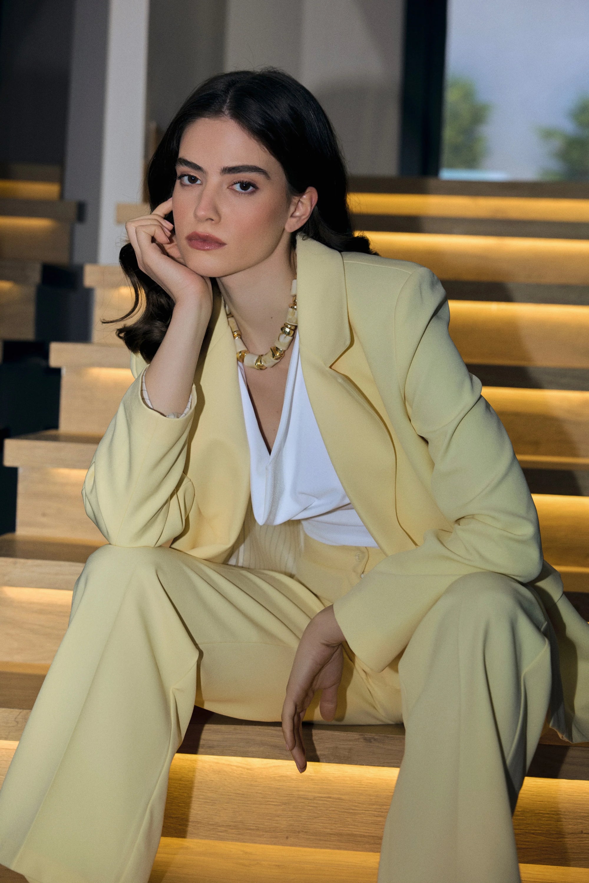 Alba Ceket Takım - Butteryellow - Sümeyye Kaçmaz