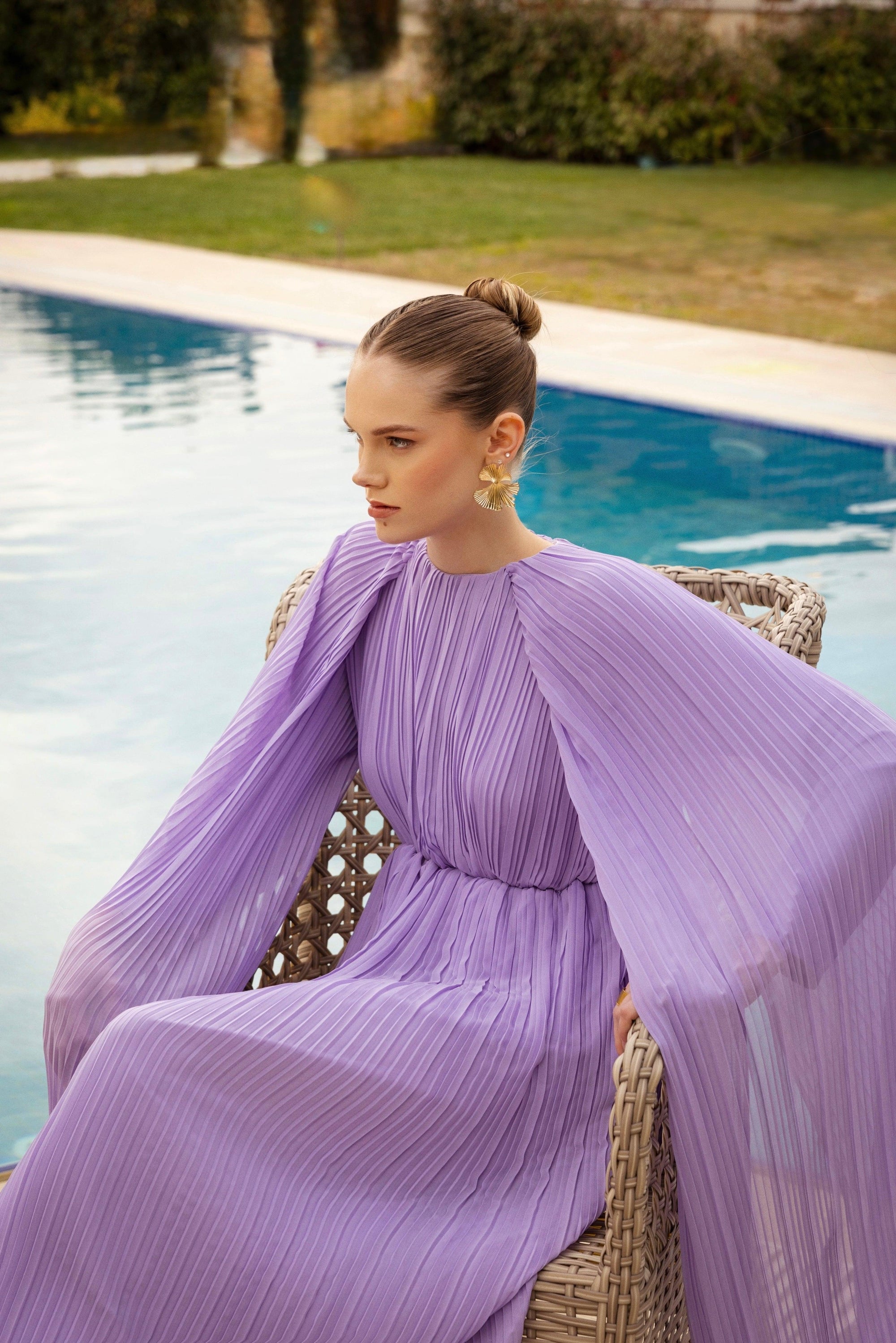 Lauren Dress X My Rental Dress - Lavanta - Sümeyye Kaçmaz