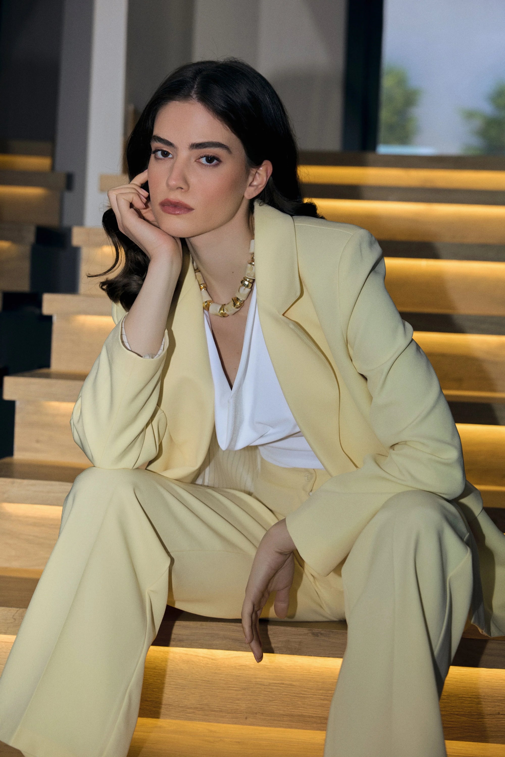 Alba Ceket Takım - Butteryellow - Sümeyye Kaçmaz