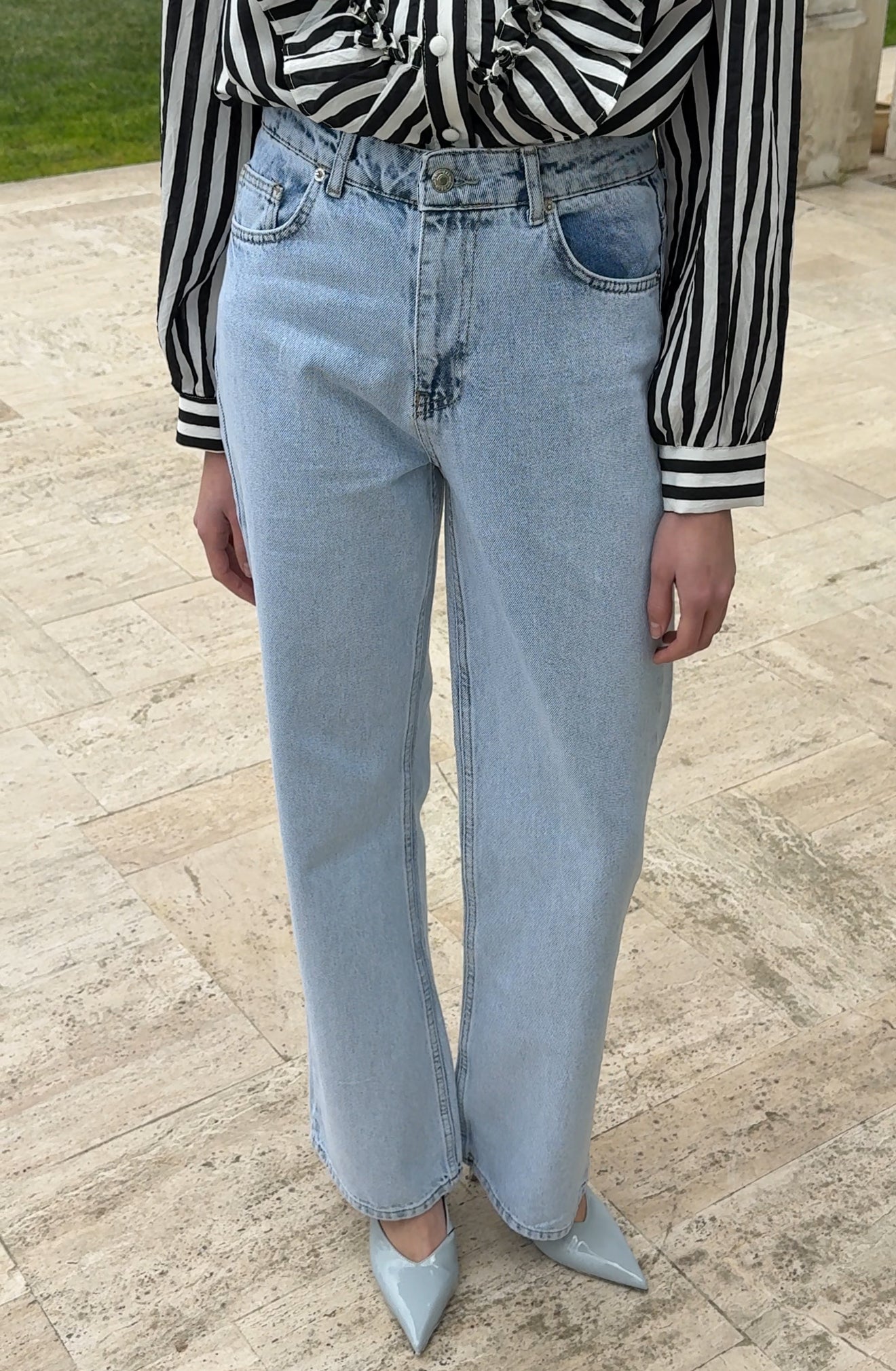Luce Palazzo Denim Trousers