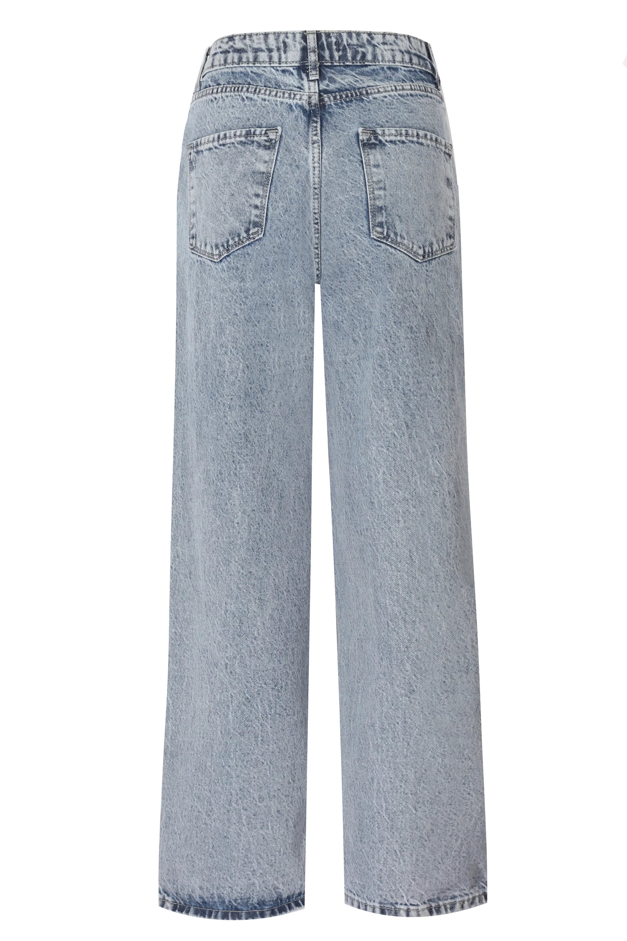 Straight Jean Pantolon - Mavi - Sümeyye Kaçmaz