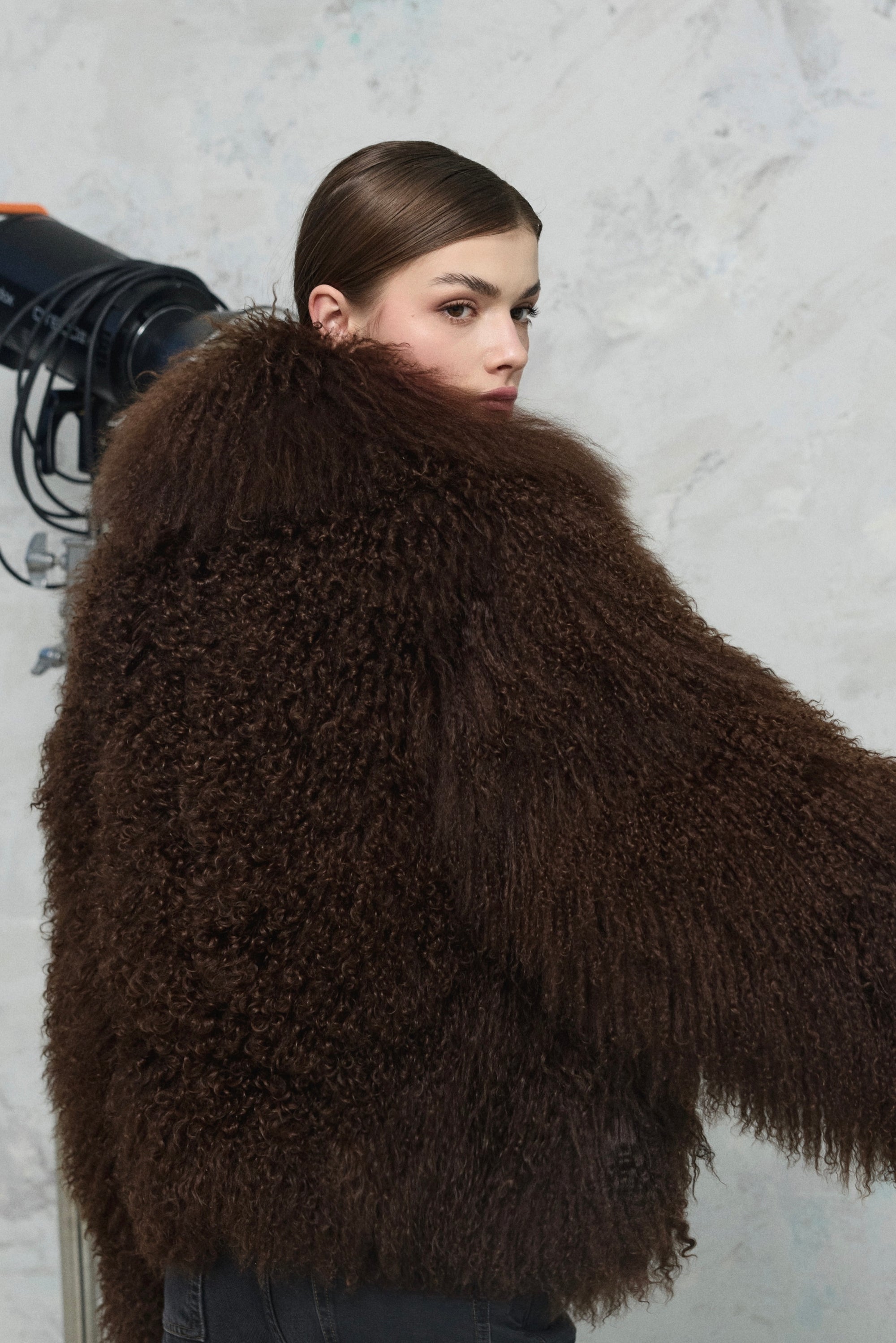 Tibet Kürk Kaban- Kahve