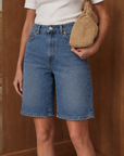 Rita Denim Şort-Mavi