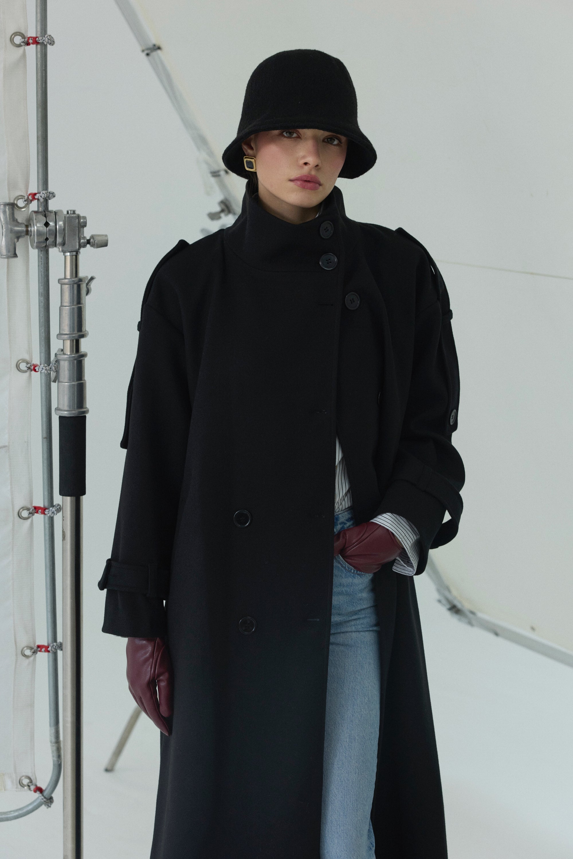 Claire Maksi Boy Kaban- Siyah