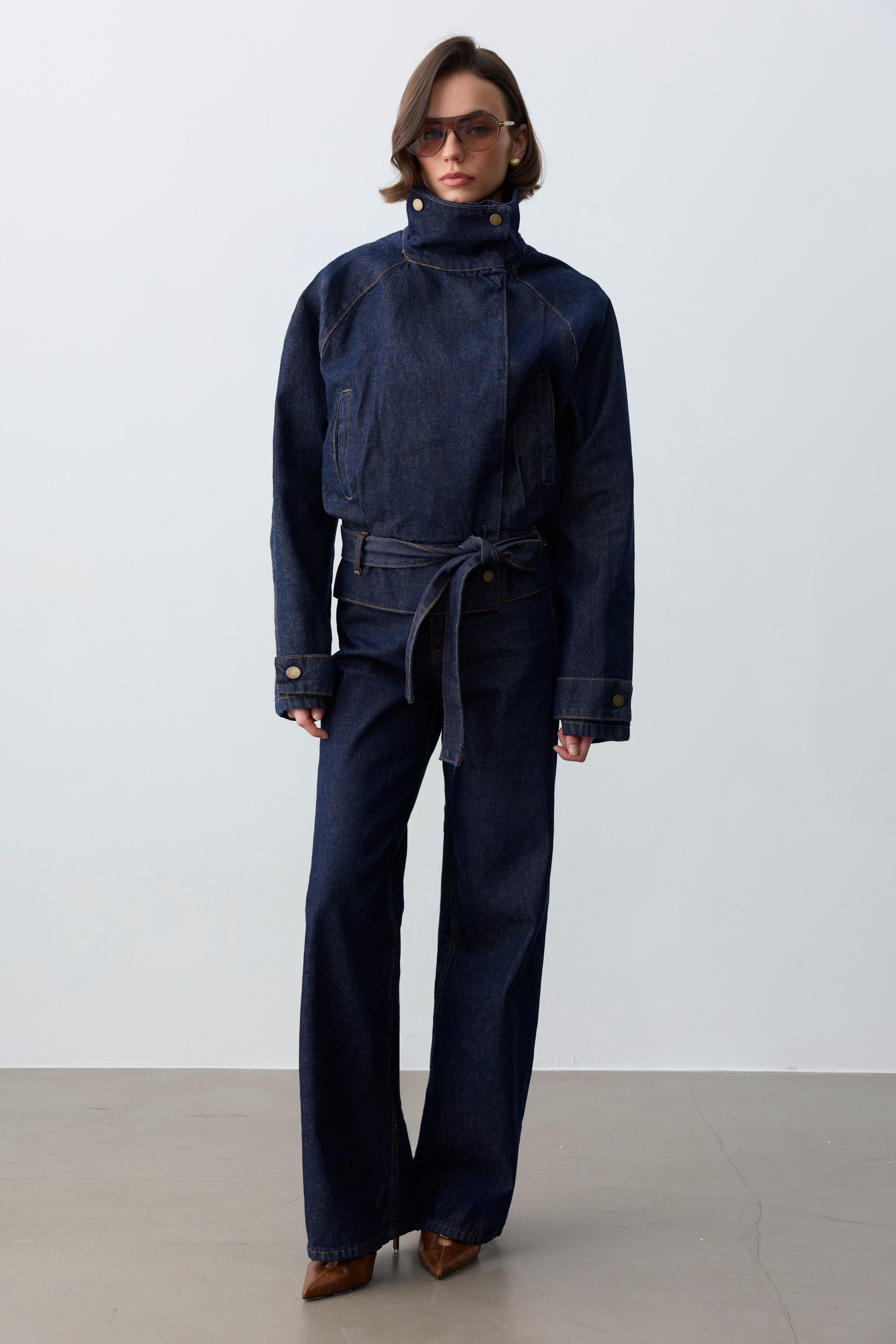 Moore Dik Yaka Denim Ceket