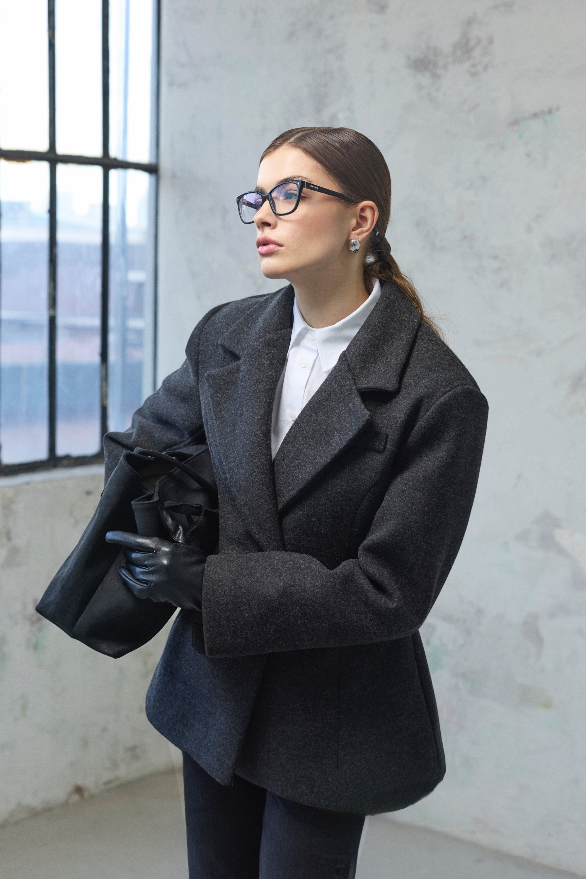 Gina Bel Vurgulu Ceket -  Antrasit