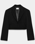 Vatkalı Crop Ceket- SİYAH - Sümeyye Kaçmaz